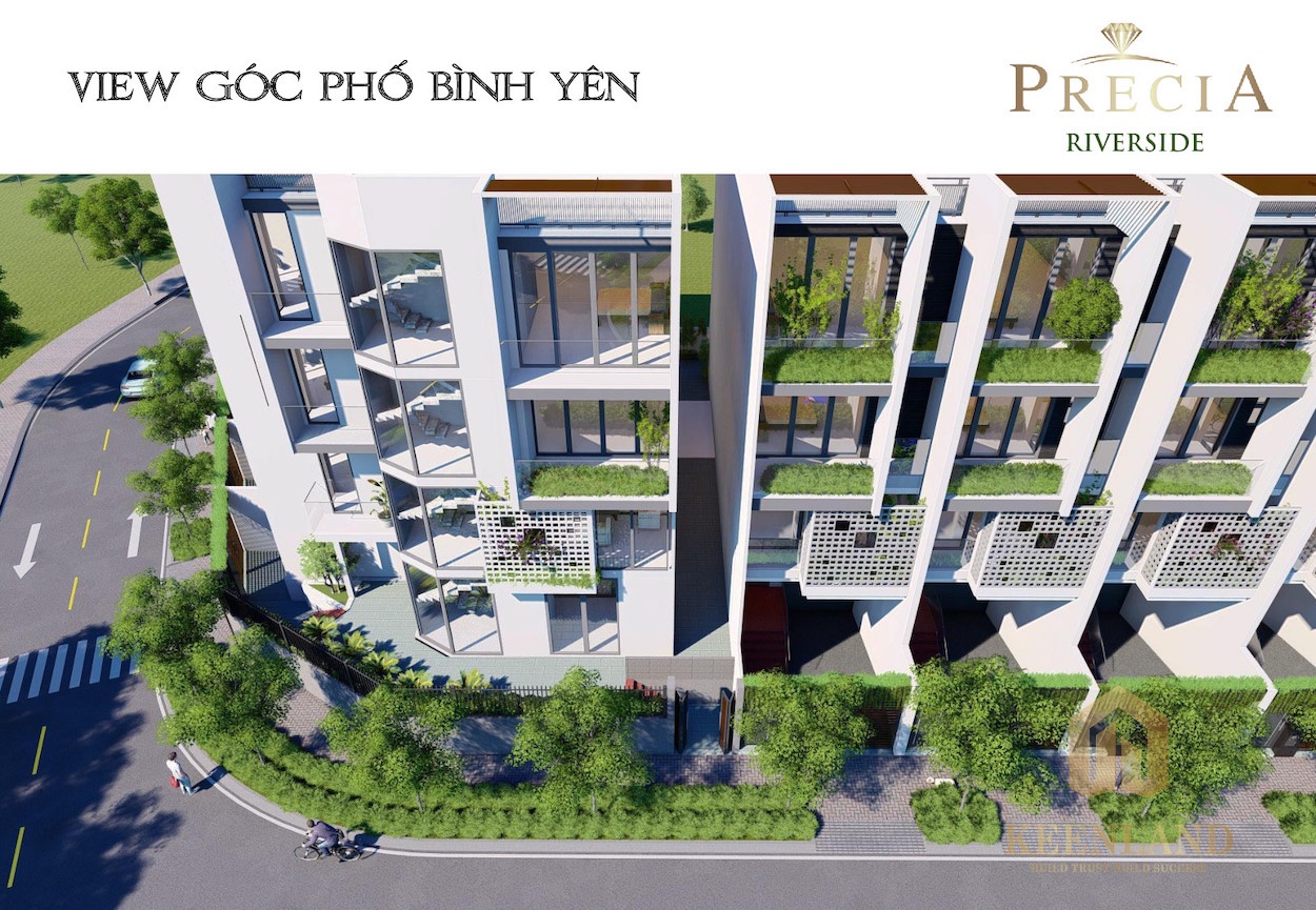 mặt bằng thiết kế nhà phố Precia Riverside Quận 2