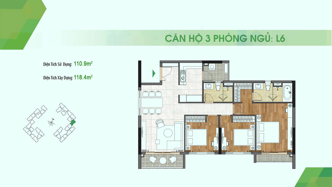 dự án Sadora Apartment mặt bằng L6