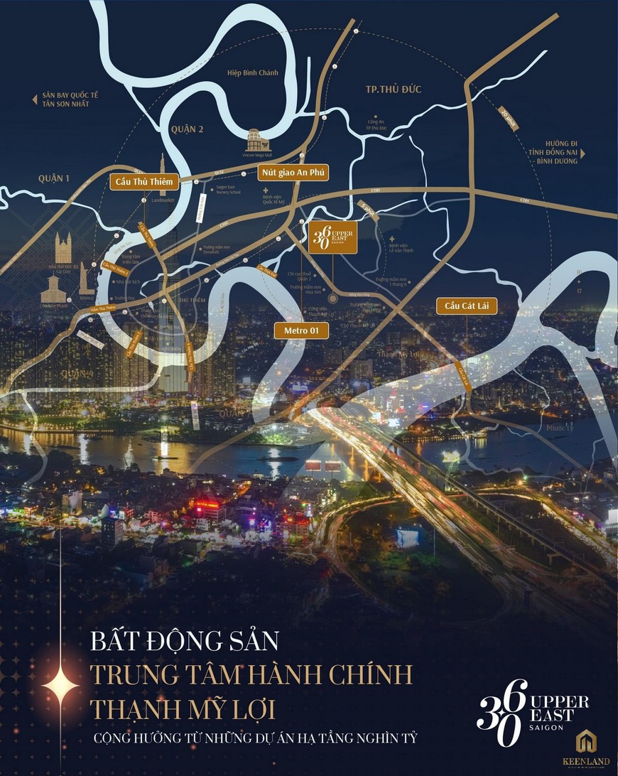 Vị trí căn hộ Swiss Belresidences Upper East Saigon