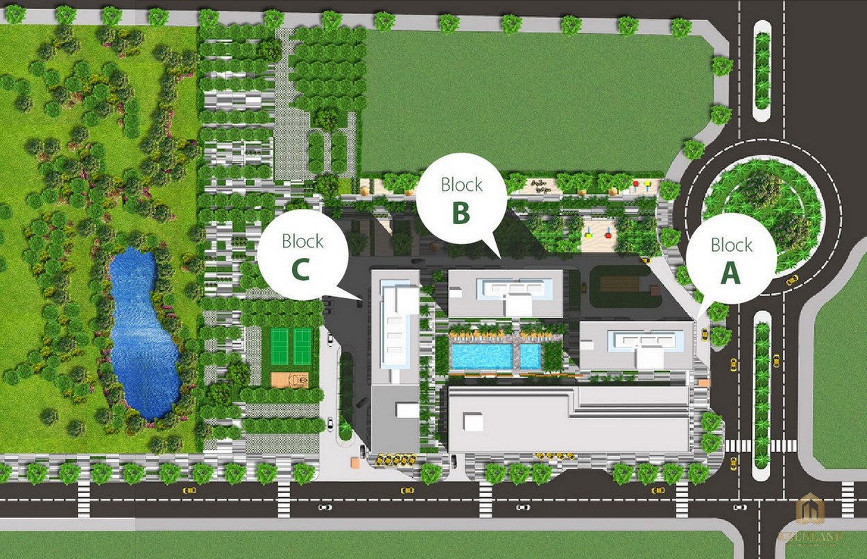 Mặt bằng tổng thể dự án căn hộ chung cư Citisoho Quận 2