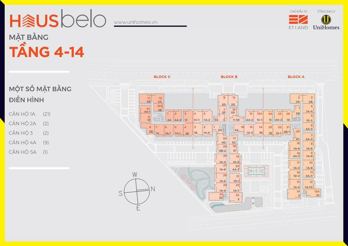 MBT 4 - 14 dự án Hausbelo quận 9