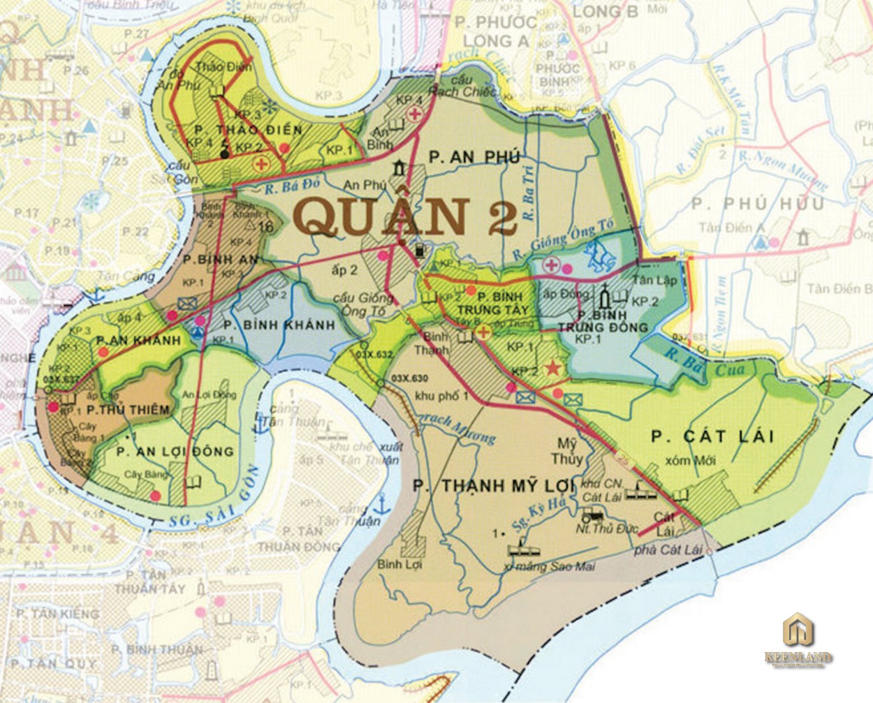 Kết nối giao thông xung quanh dự án căn hộ Thảo Điền Green Towers Quận 2