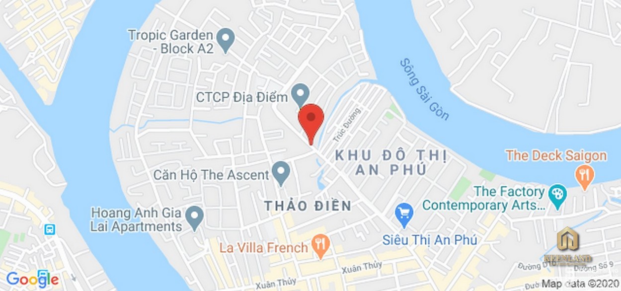 Vị trí địa chỉ dự án căn hộ Thảo Điền Green Towers Quận 2