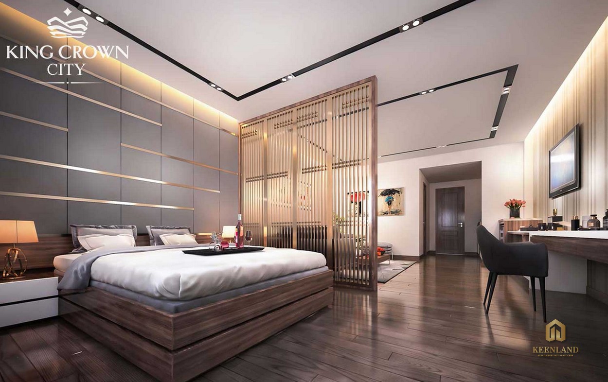 Phòng ngủ Master tại dự án King Crown City