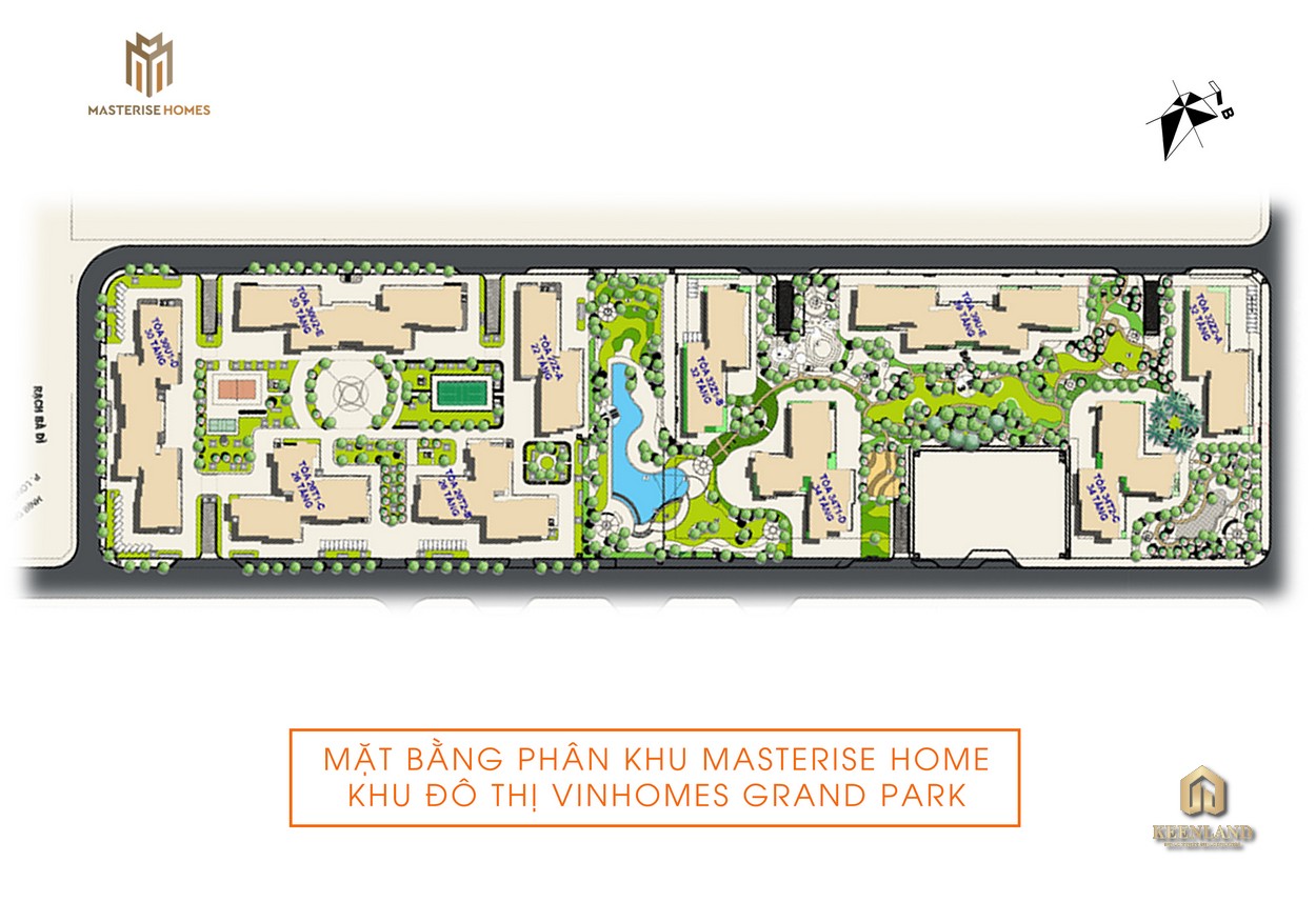 Mặt bằng tầng điển hình phân khu Masteri Centre Point