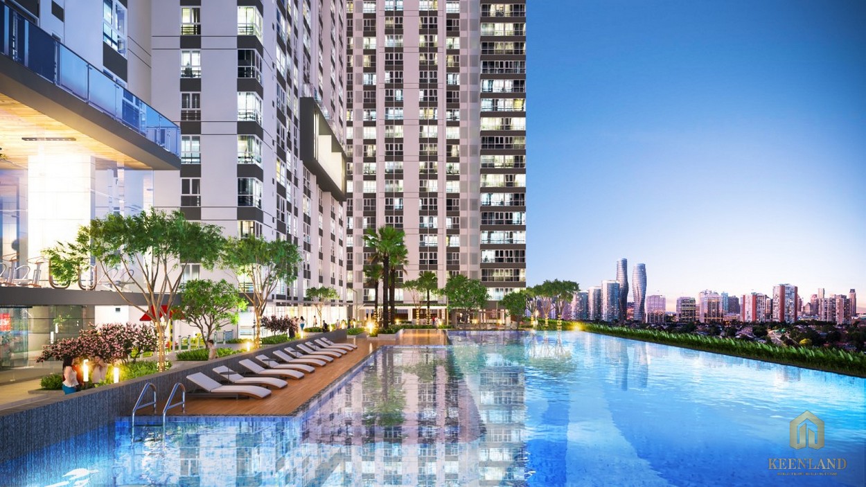 Tiện ích hồ bơi nội khu căn hộ chung cư La Premier Quận 2