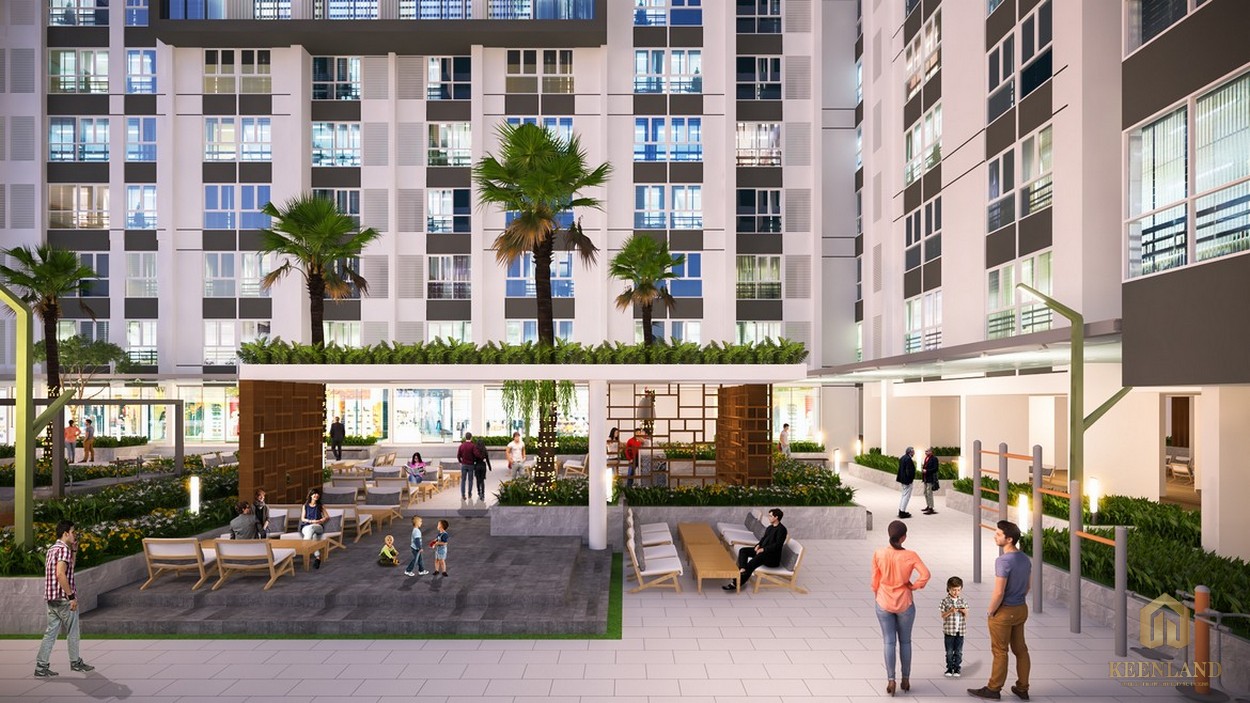 Công viên nội khu căn hộ chung cư La Premier Thạnh Mỹ Lợi Quận 2