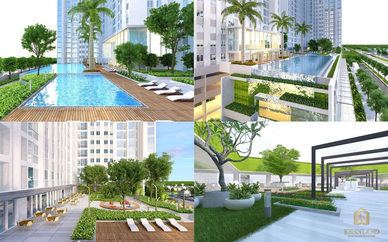 Công viên nội khu căn hộ chung cư La Premier Thạnh Mỹ Lợi Quận 2