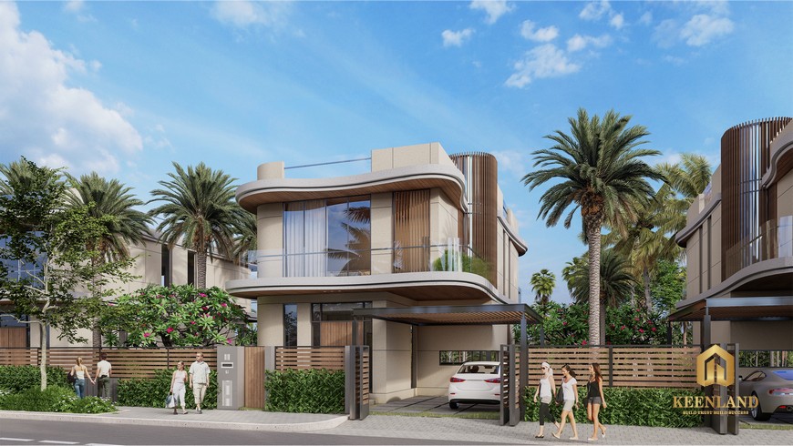 Tổng quan Detached Villa Venezia Beach Hồ Tràm nhìn từ bên ngoài