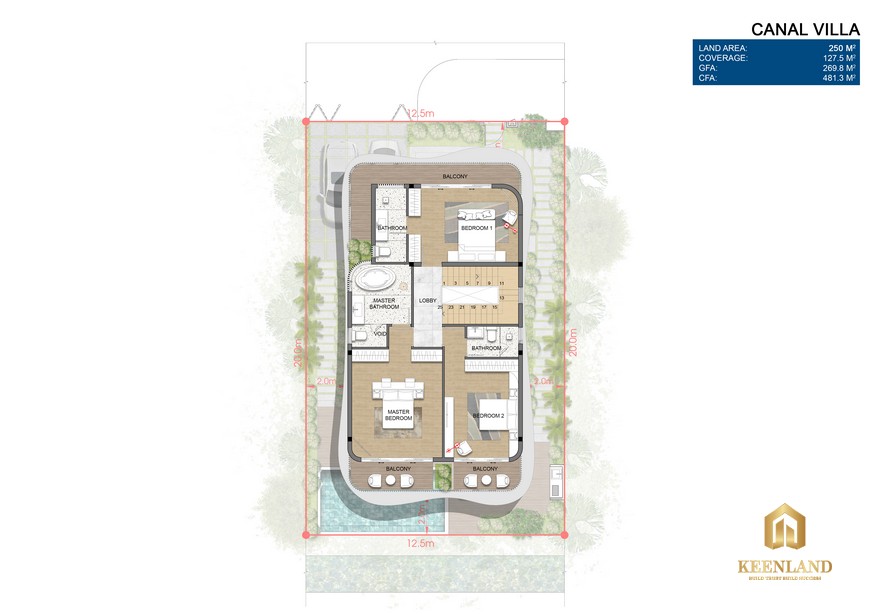 Thiết kế Detached Villa Venezia Beach Hồ Tràm
