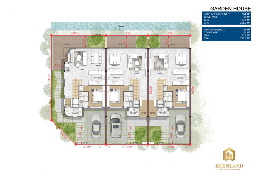 Thiết kế Nhà phố Garden House Venezia Beach