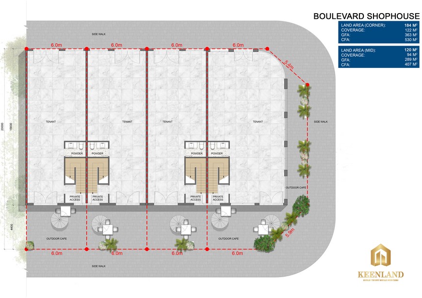 Thiết kế Boulevard Shophouse Venezia Beach Hồ Tràm
