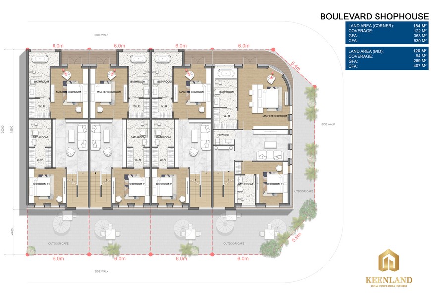 Thiết kế Boulevard Shophouse Venezia Beach Hồ Tràm